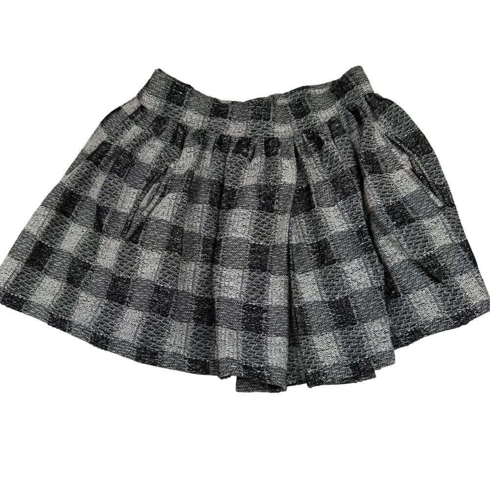 Free People Holly Go Lightly Mini Skirt - Black Ivory, S